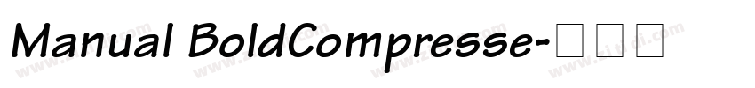 Manual BoldCompresse字体转换